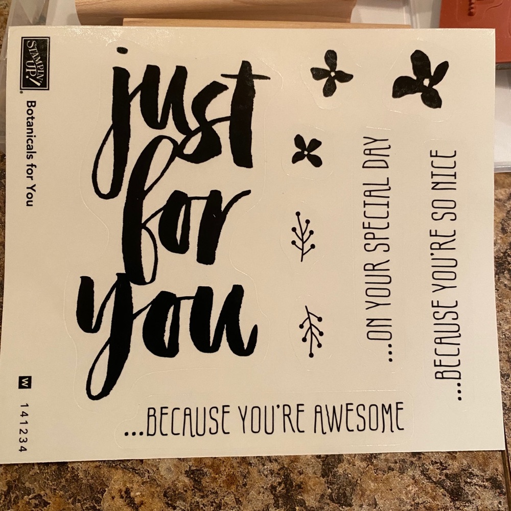 Stampin’ Up Stamp Kit - Never used